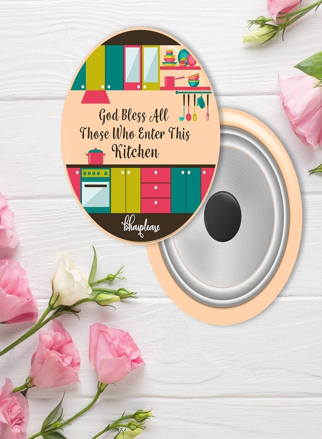 Bhai Please Round Fridge Magnet | Don't Grow Up, Count The Memories, Don't Trust What You See, God Bless All | Colourful Shiny Strong Magnet (Pack of 4 pcs) Size: 2.2 inches Round Shape - Image 5
